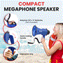 Pyle - PMP31BL , Sound and Recording , Megaphones - Bullhorns , Compact & Portable Megaphone Speaker with Siren Alarm Mode & Adjustable Volume, Battery Operated
